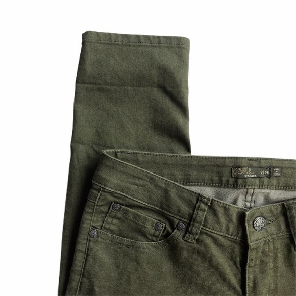 Prana Kara Jeans Cargo Green Size 26 - Picture 5 of 9